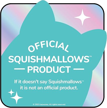 Squishmallows Omar Brown Baby with black and white scarf 8" 20cm