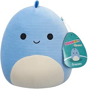 Squishmallows Squisharoys 7.5 Inch Plush - Grayson The Dinosaur