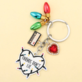Stranger Things 'Friends Don't Lie' metal keyring