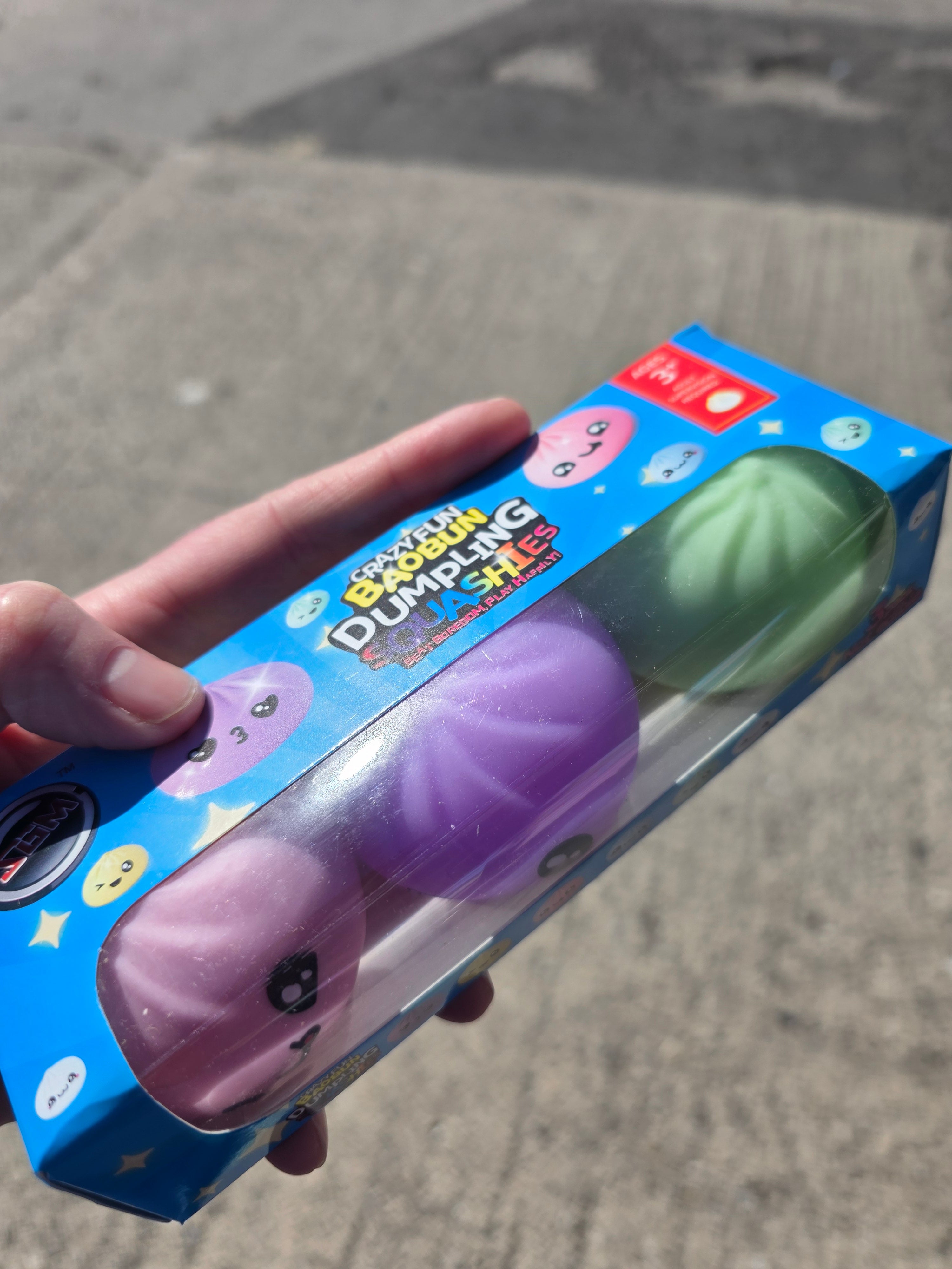 Glow in the Dark - Squishy Dumplings. 3 in a pack.