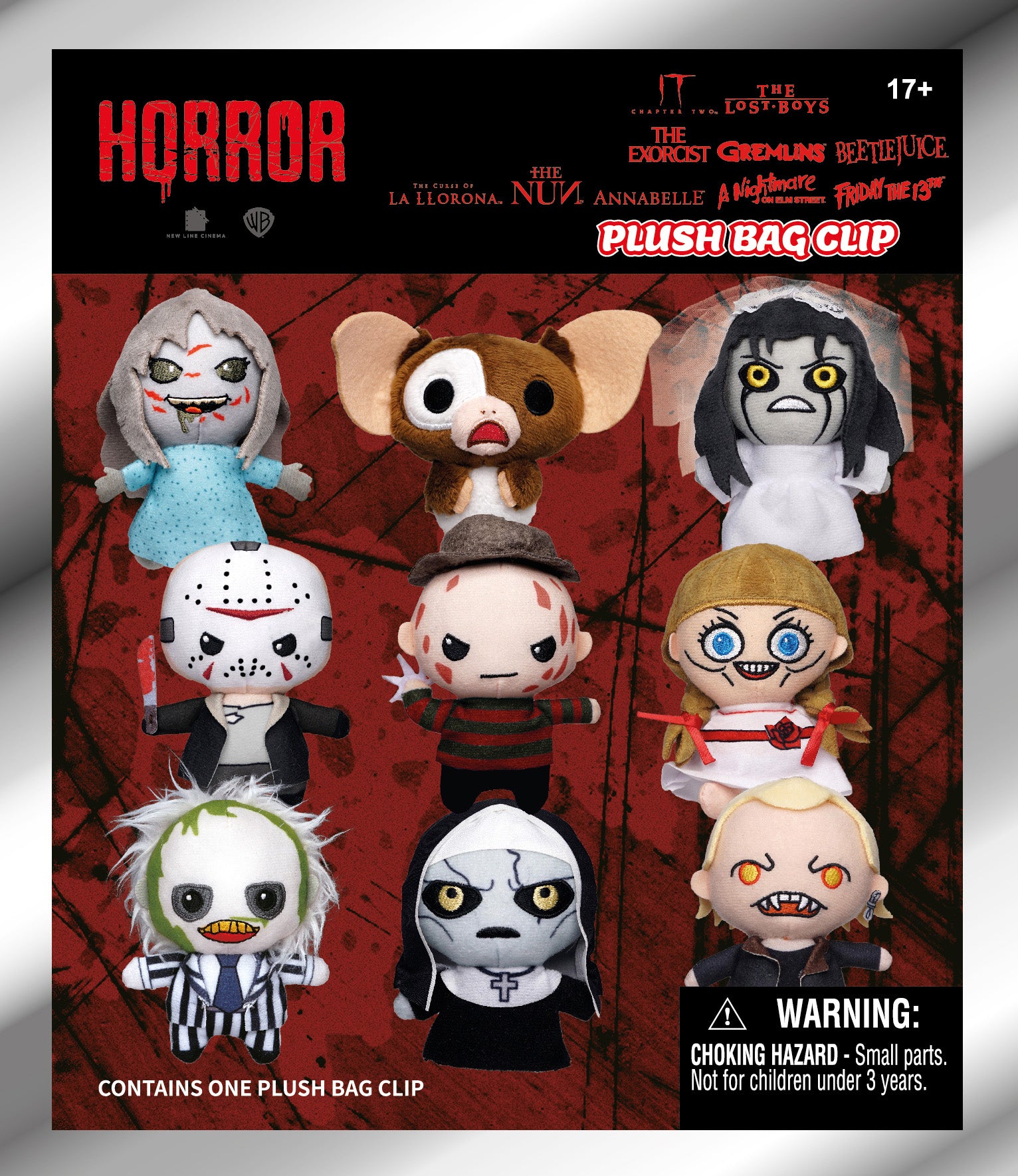 Horror Plush Bag Clips
