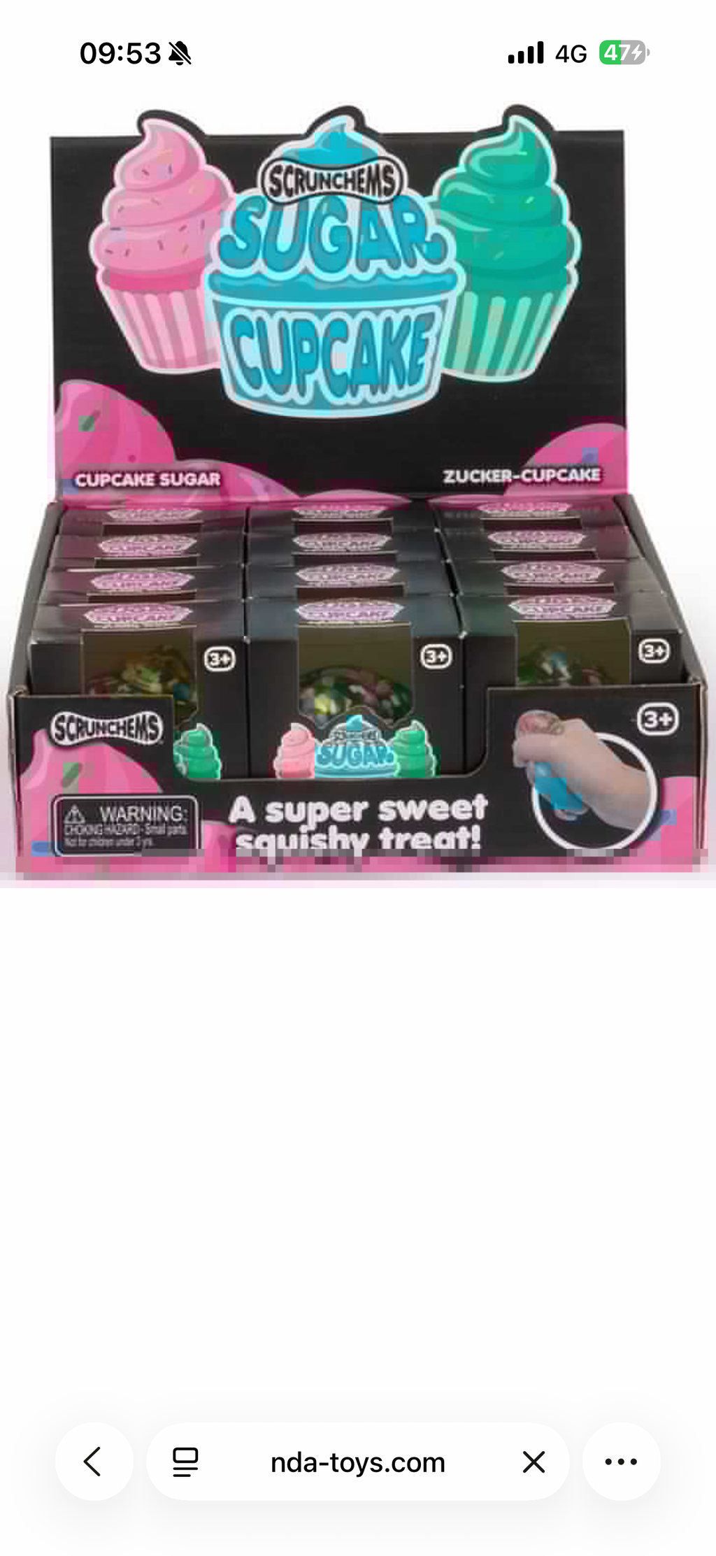 Scrunchems sugar cupcake
