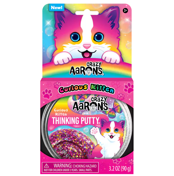 Crazy Aarons Trendsetters Putty Pets Curious Kitten