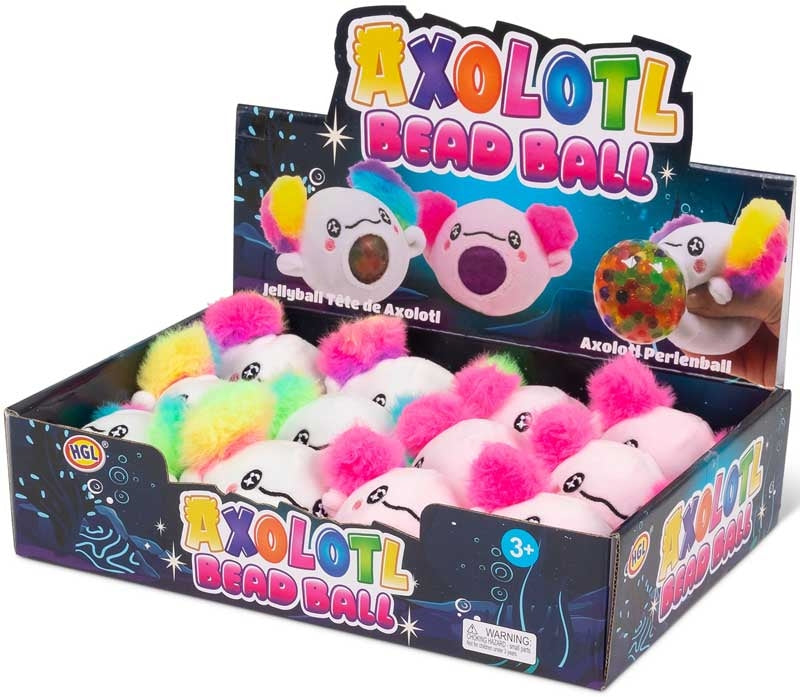AXOLOTL PLUSH SQUISH BALL ASSORTED