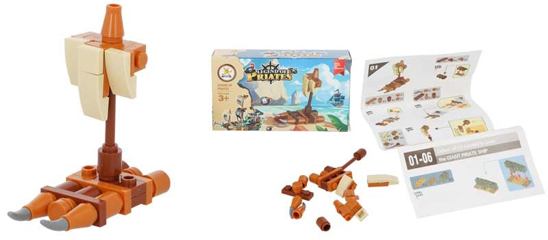 BLOCKS PIRATE KIT ASSORTED