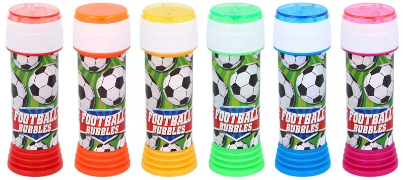 BUBBLE TUBS FOOTBALL 50ML W/PUZZLE MAZE TOP ASSORTED
