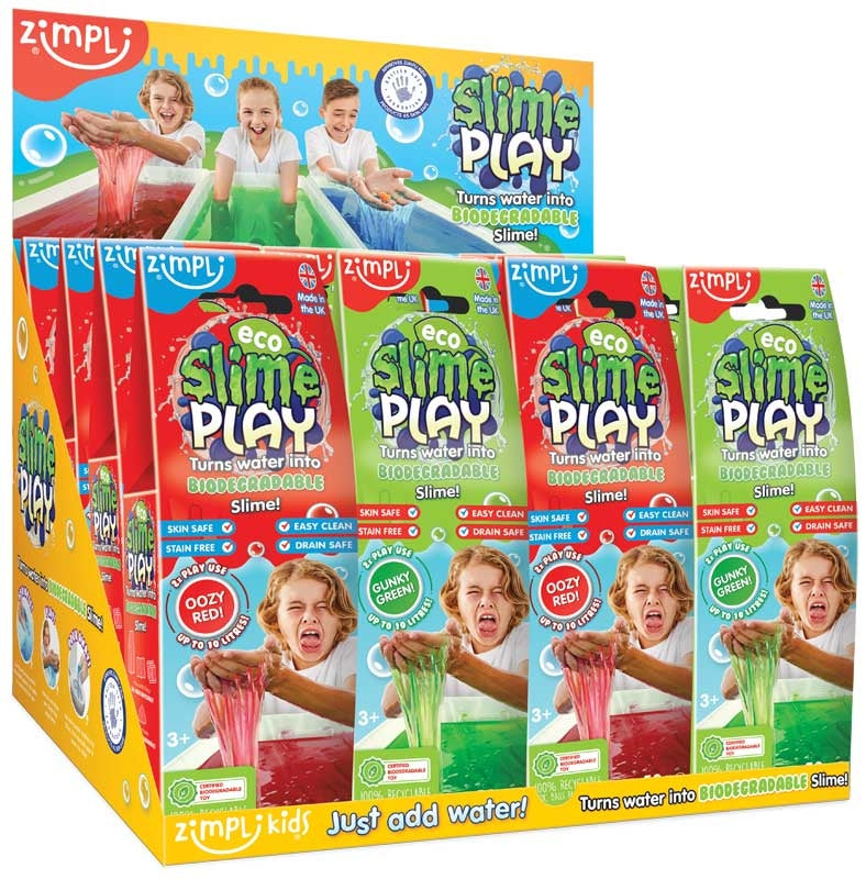 ECO SLIME PLAY - 50G - GREEN AND RED ASSORTED