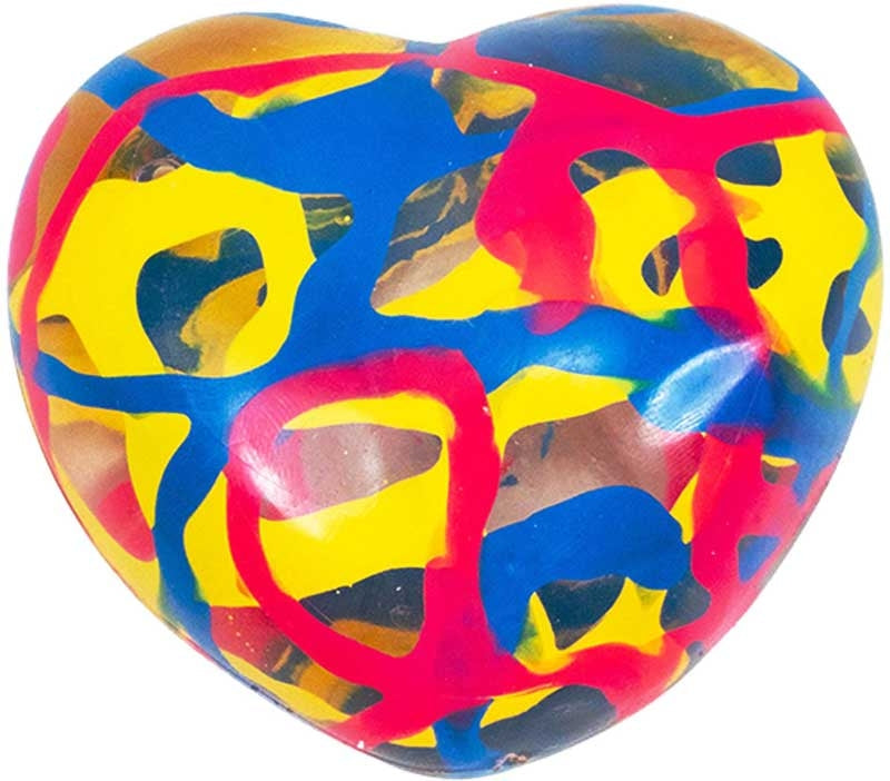 INKERZ HEART PAINT SENSORY TOY ASSORTED