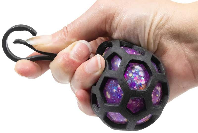 SCRUNCHEMS FUSION SQUISH BALL KEYCHAIN ASSORTED