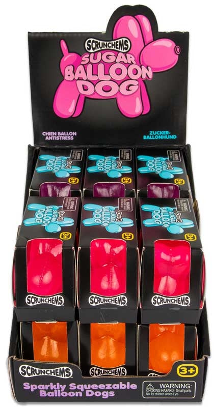 SCRUNCHEMS SUGAR BALLOON DOG ASSORTED