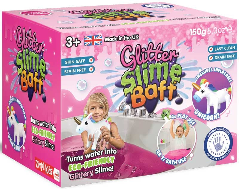 SLIME BAFF 1 USE - WITH INFLATABLE UNICORN MIXED
