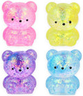 SQUEEZE BEAR W/SUGAR & SPARKLE 6CM X 4.5CM ASSORTED